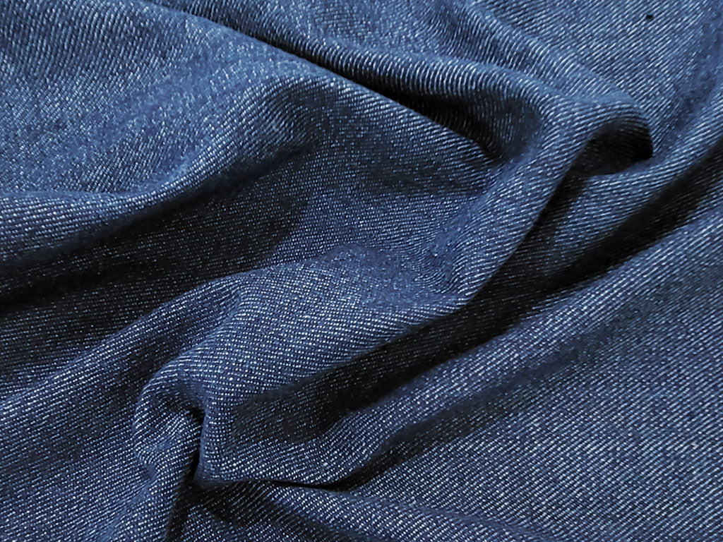 Handwoven Indigo Dyed Khadi Denim Fabric