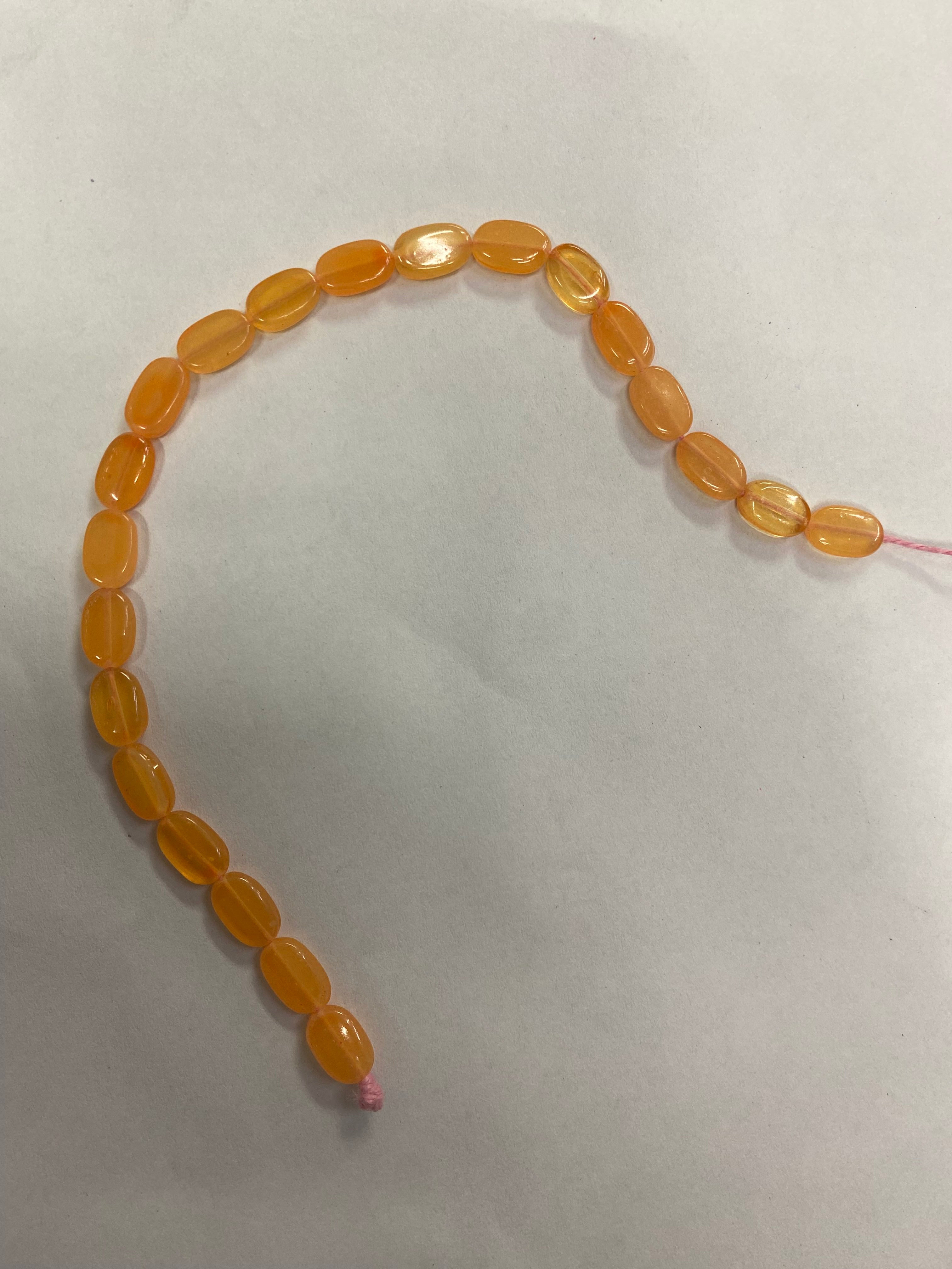 Orange Opal Plastic Beads