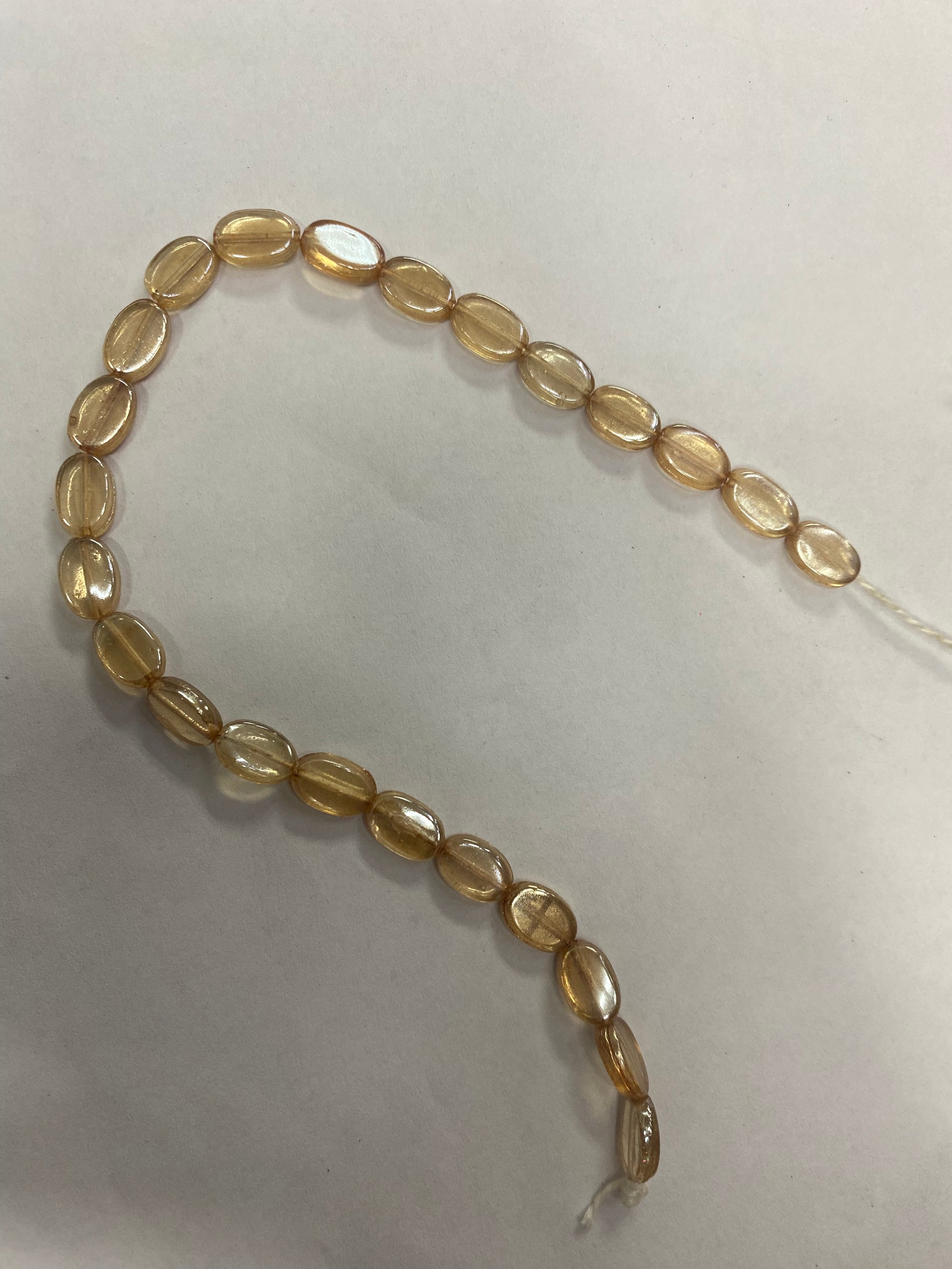 Golden Transparent Plastic Beads