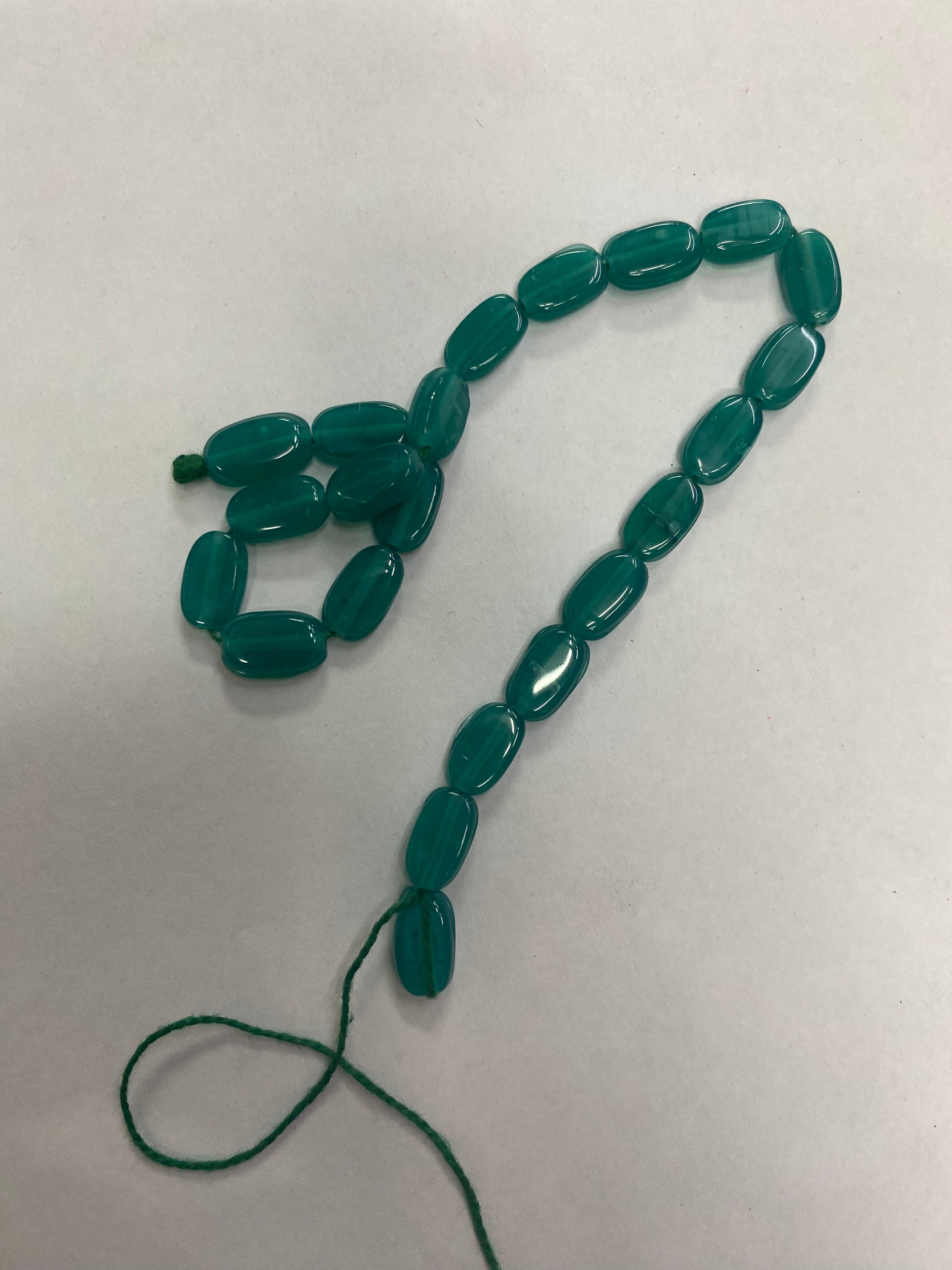 Teal Blue Plastic Beads