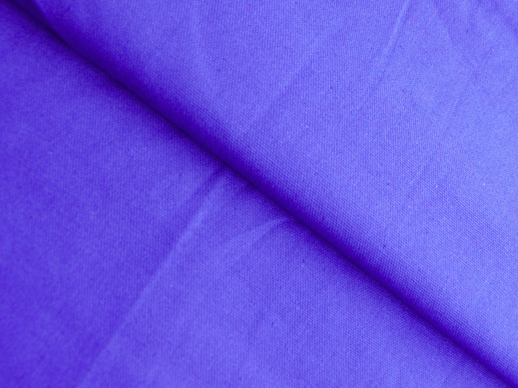 Royal Blue Plain Heavy Cotton Canvas Fabric (AZO Free)