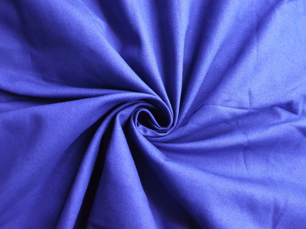Royal Blue Plain Heavy Cotton Canvas Fabric (Wholesale)