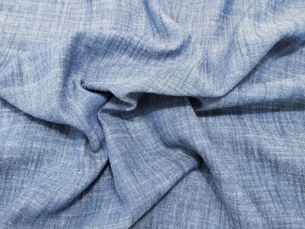 Handwoven Yarn-dyed Navy Khadi Cotton Slub