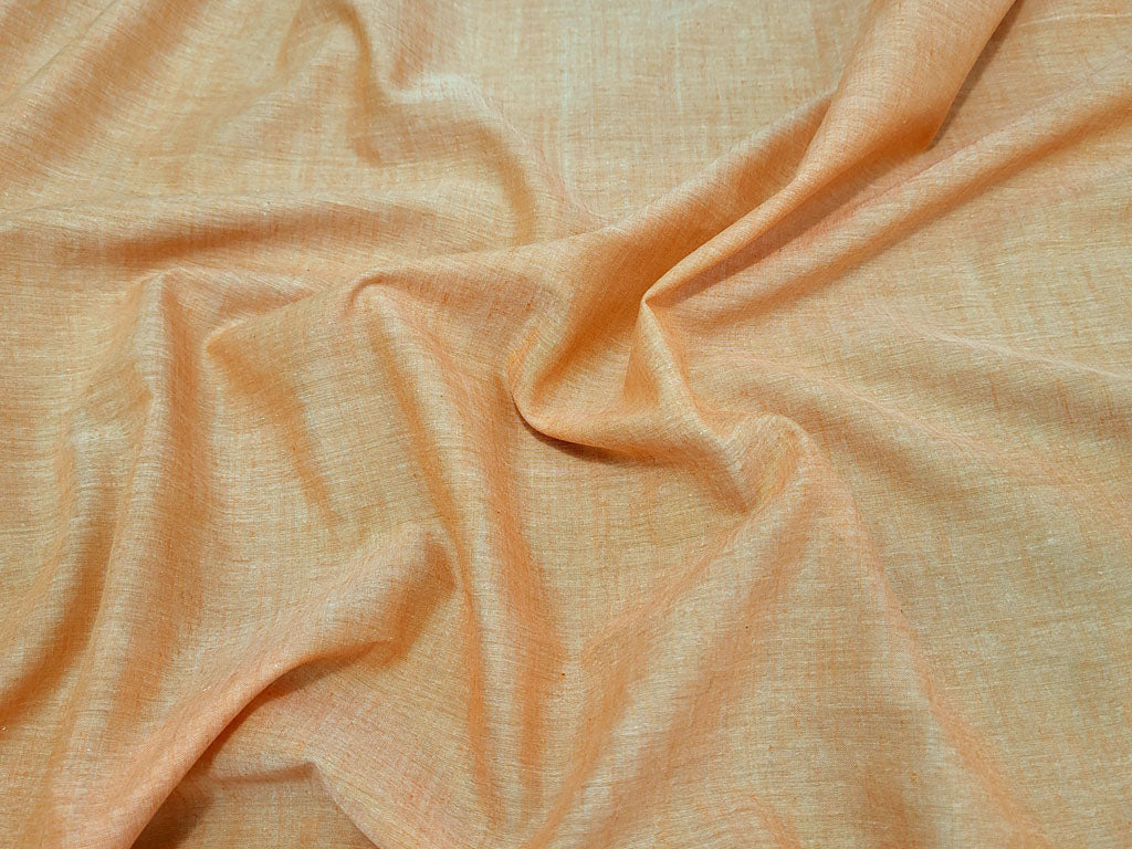 Handwoven Fine Orange Khadi