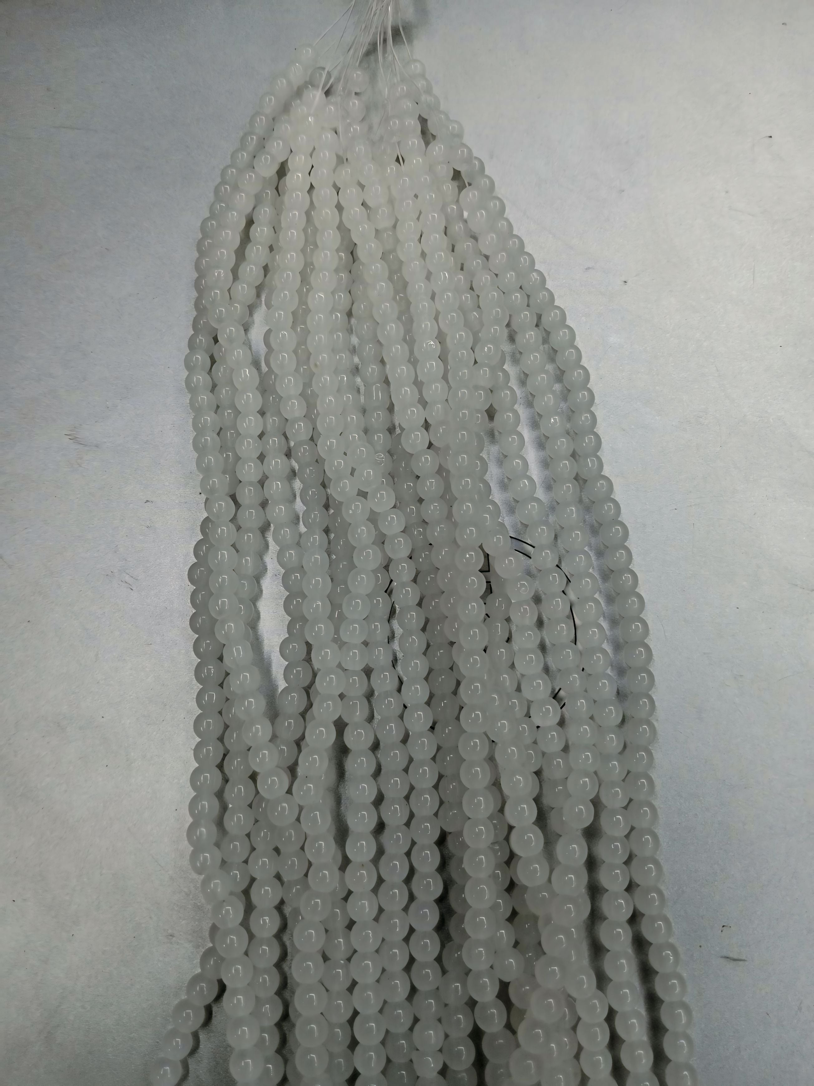 Gray Opal Glass Beads Line