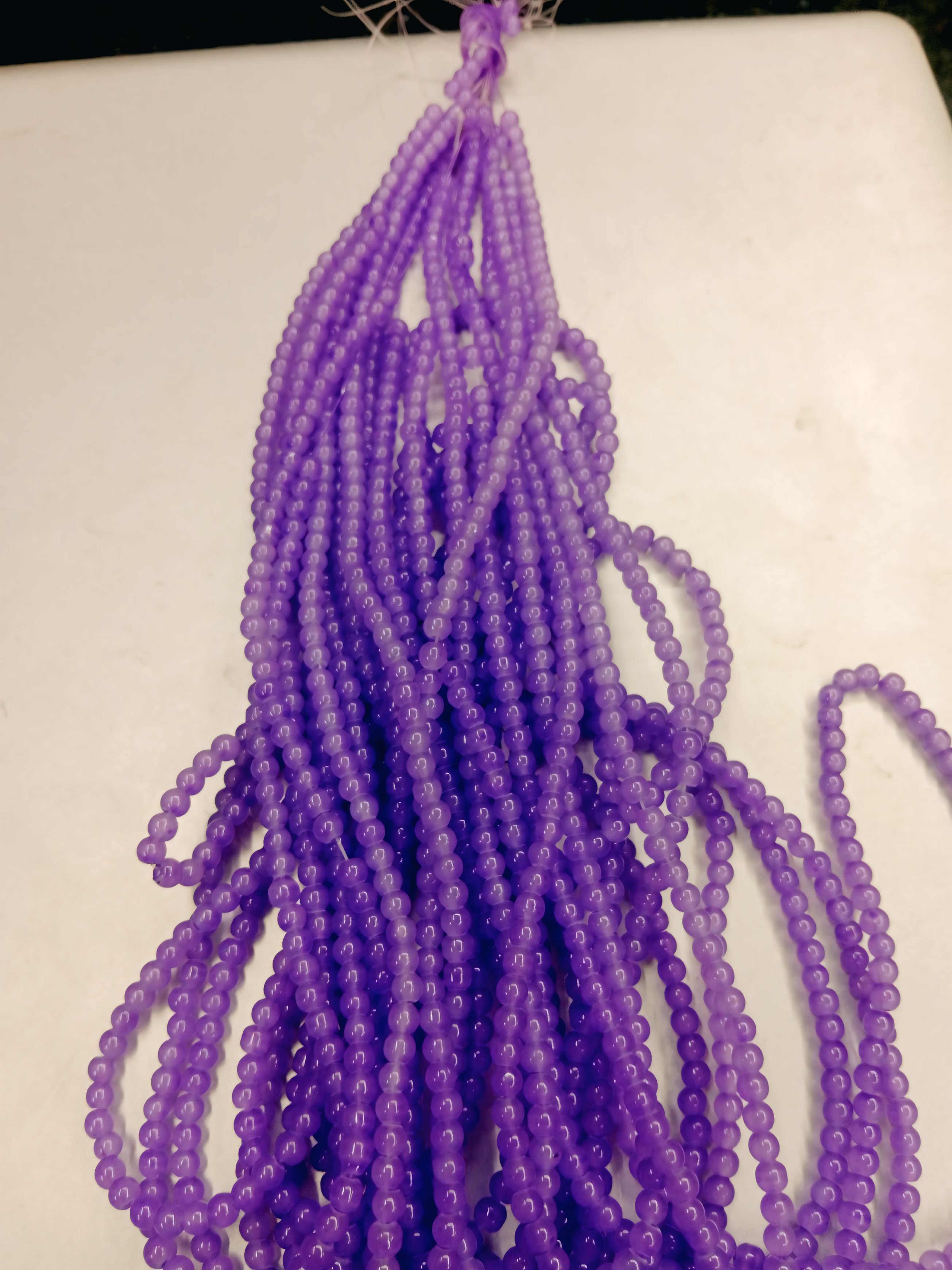 Purple Opal Glass Pearl