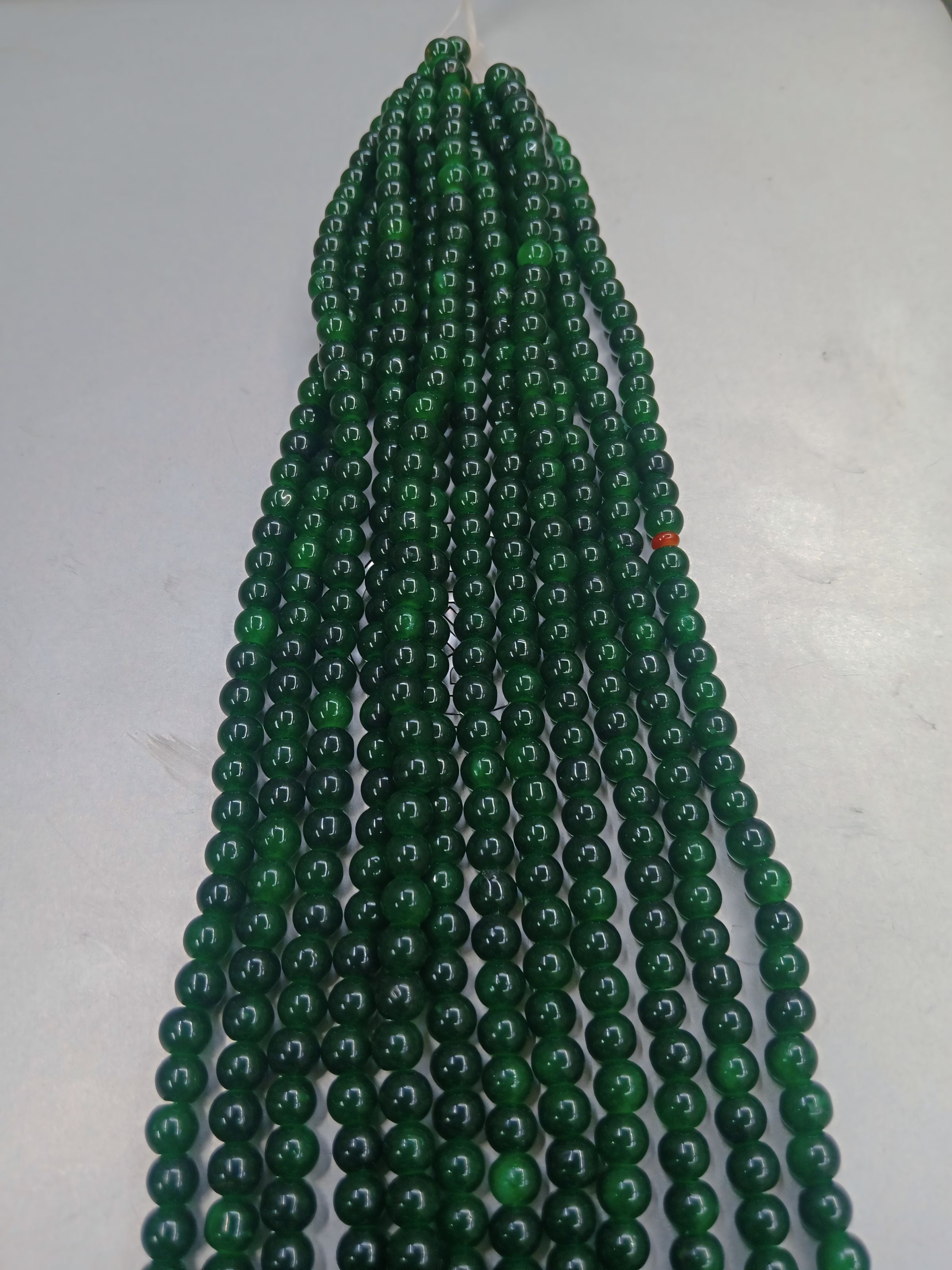 Emerald Green Glass Pearl