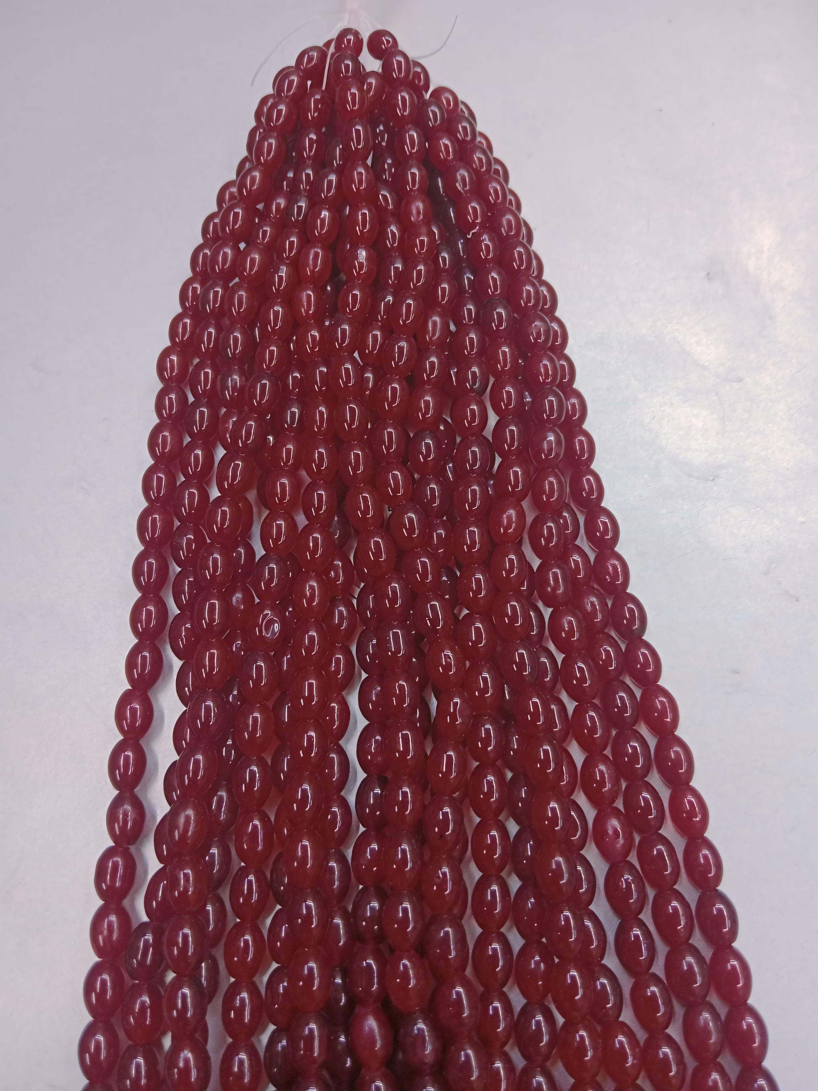 Oval Marron Glass Pearl